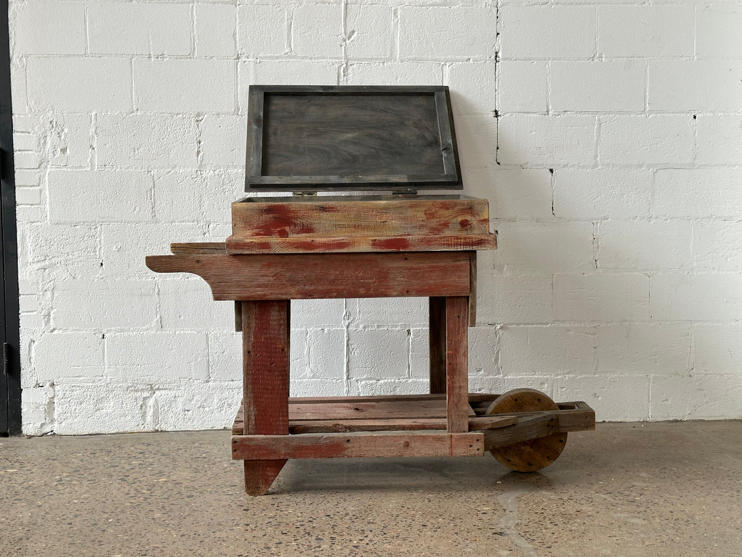 Wooden Wheelbarrow Cart