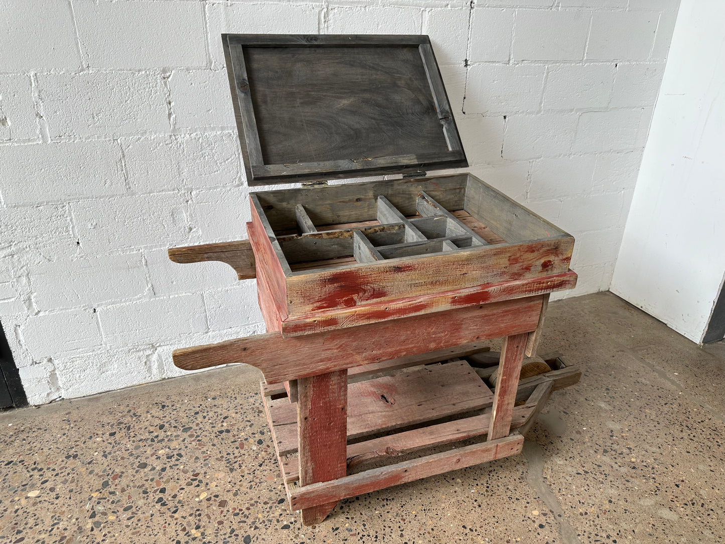 Wooden Wheelbarrow Cart