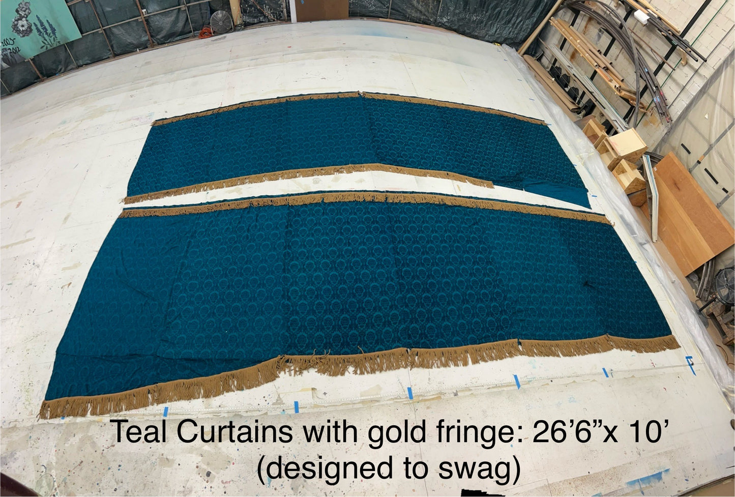 Teal Curtains (set)