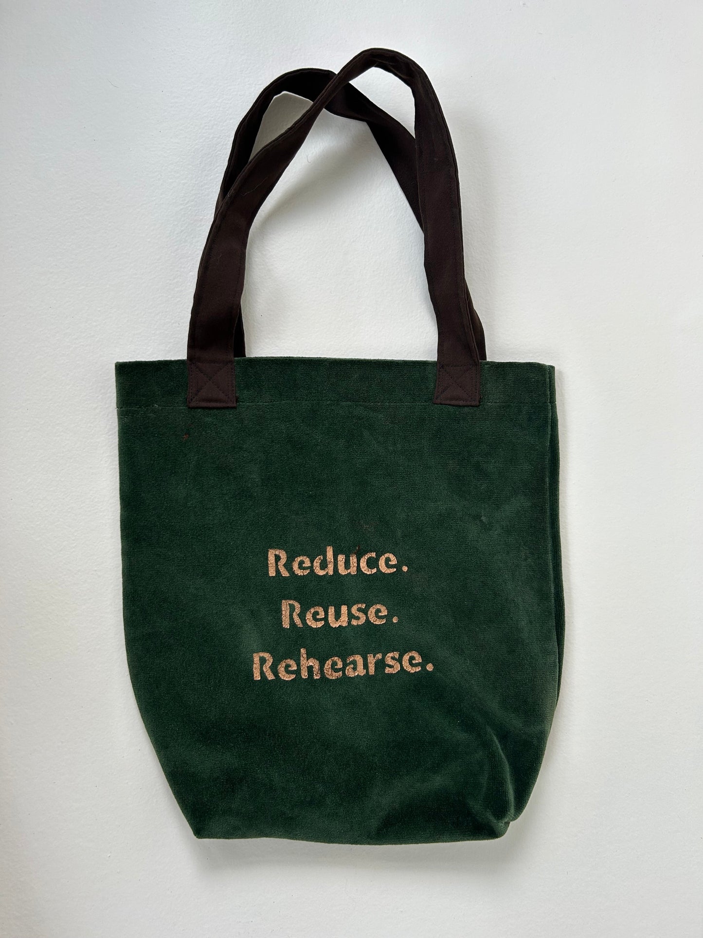 Reduce. Reuse. Rehearse. Tote
