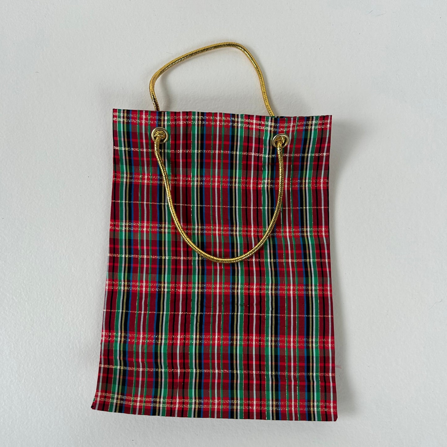 Reusable Gift Bag- Plaid