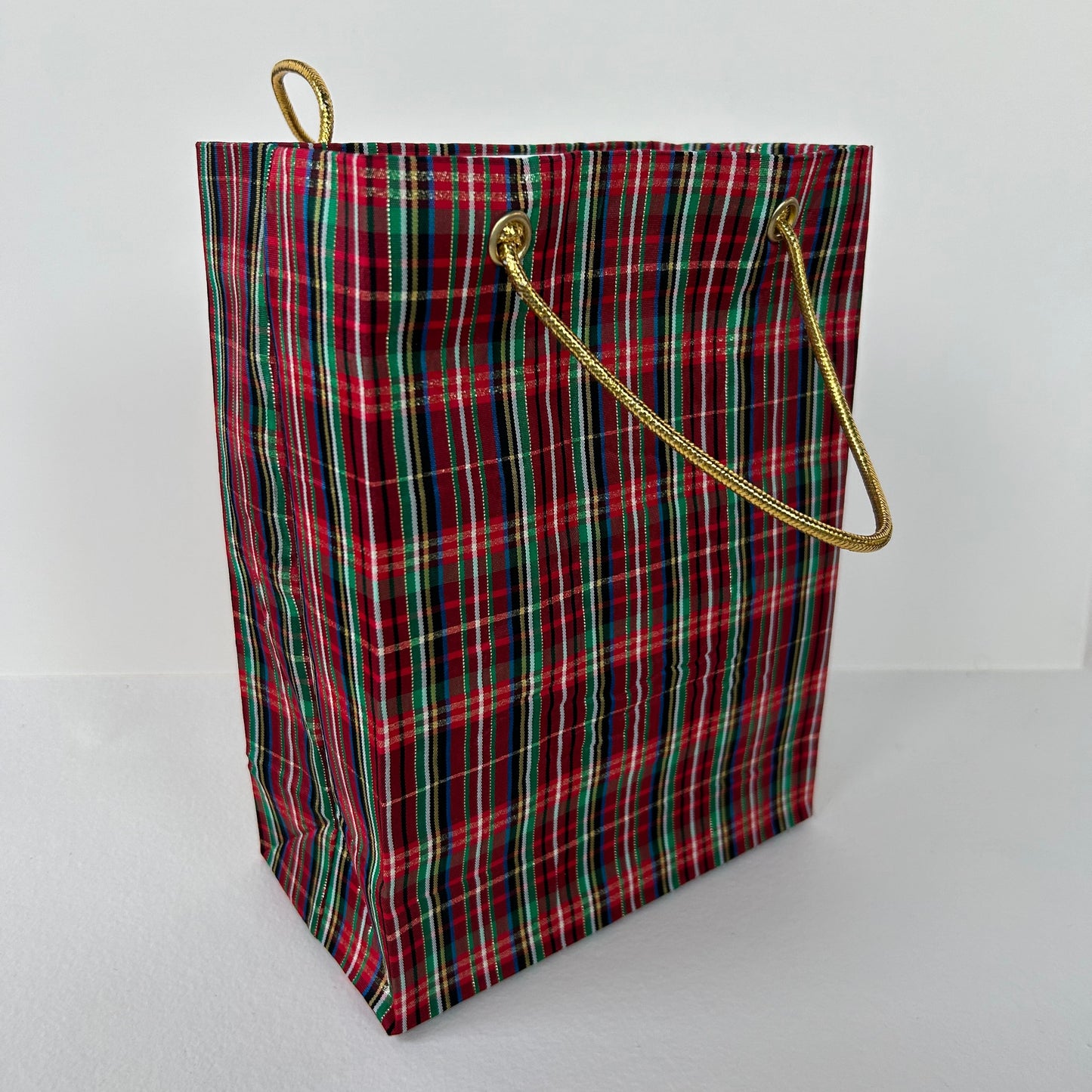 Reusable Gift Bag- Plaid