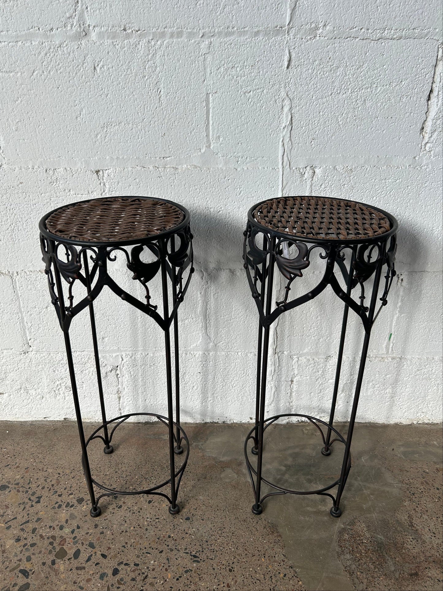 Small Round Metal Side Table