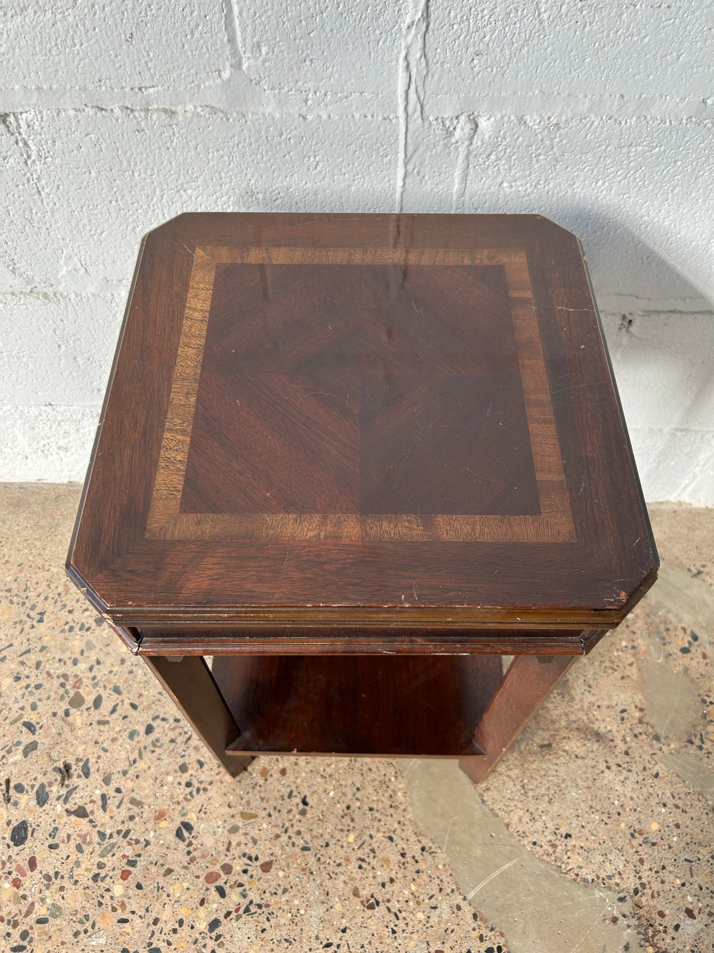 Square Inlay Side Table