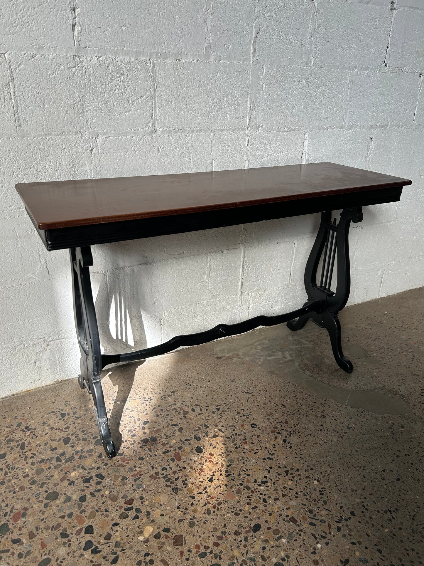 Rectangle Lyre Side Table