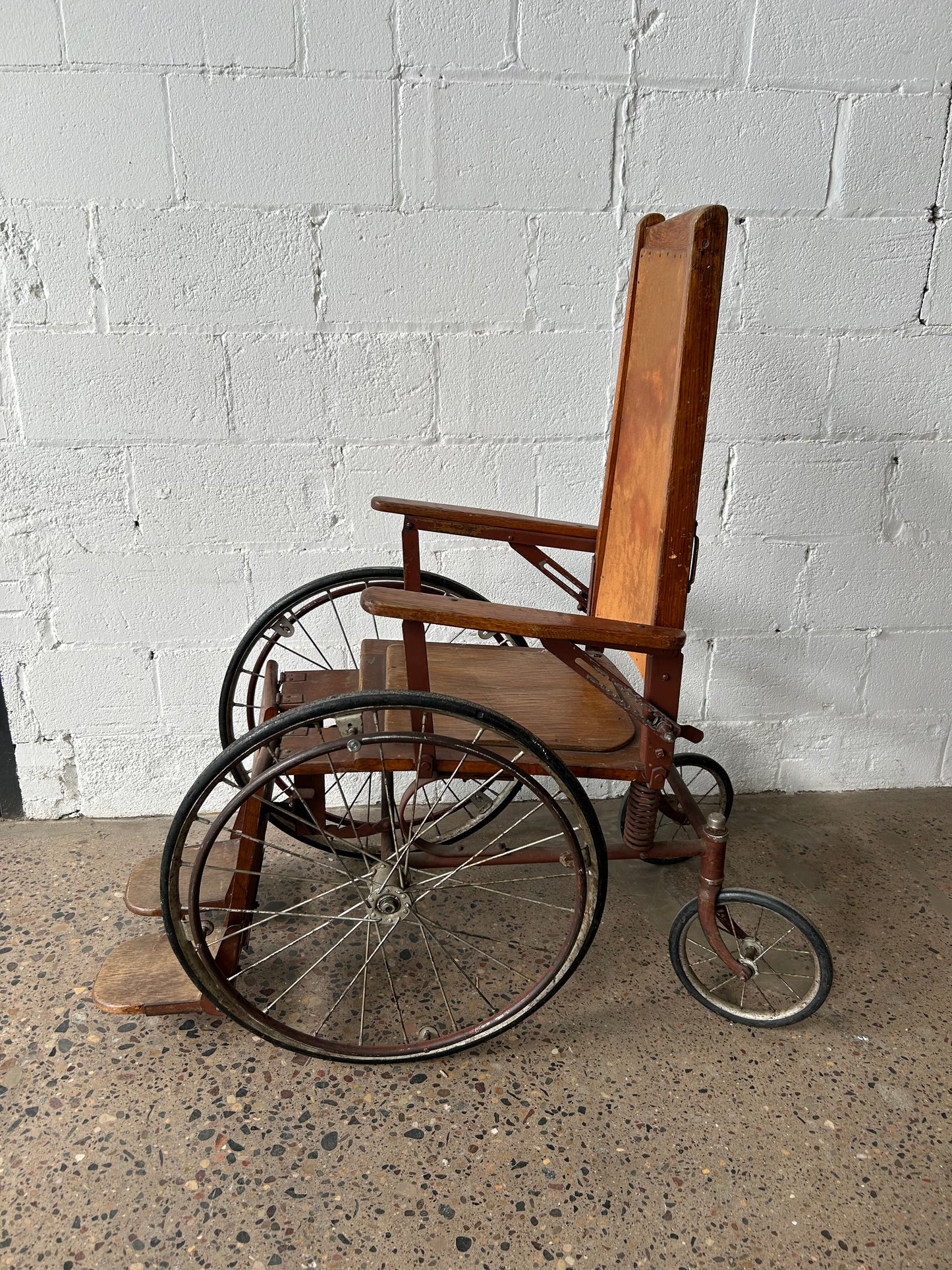 Antique Wooden Wheelchair