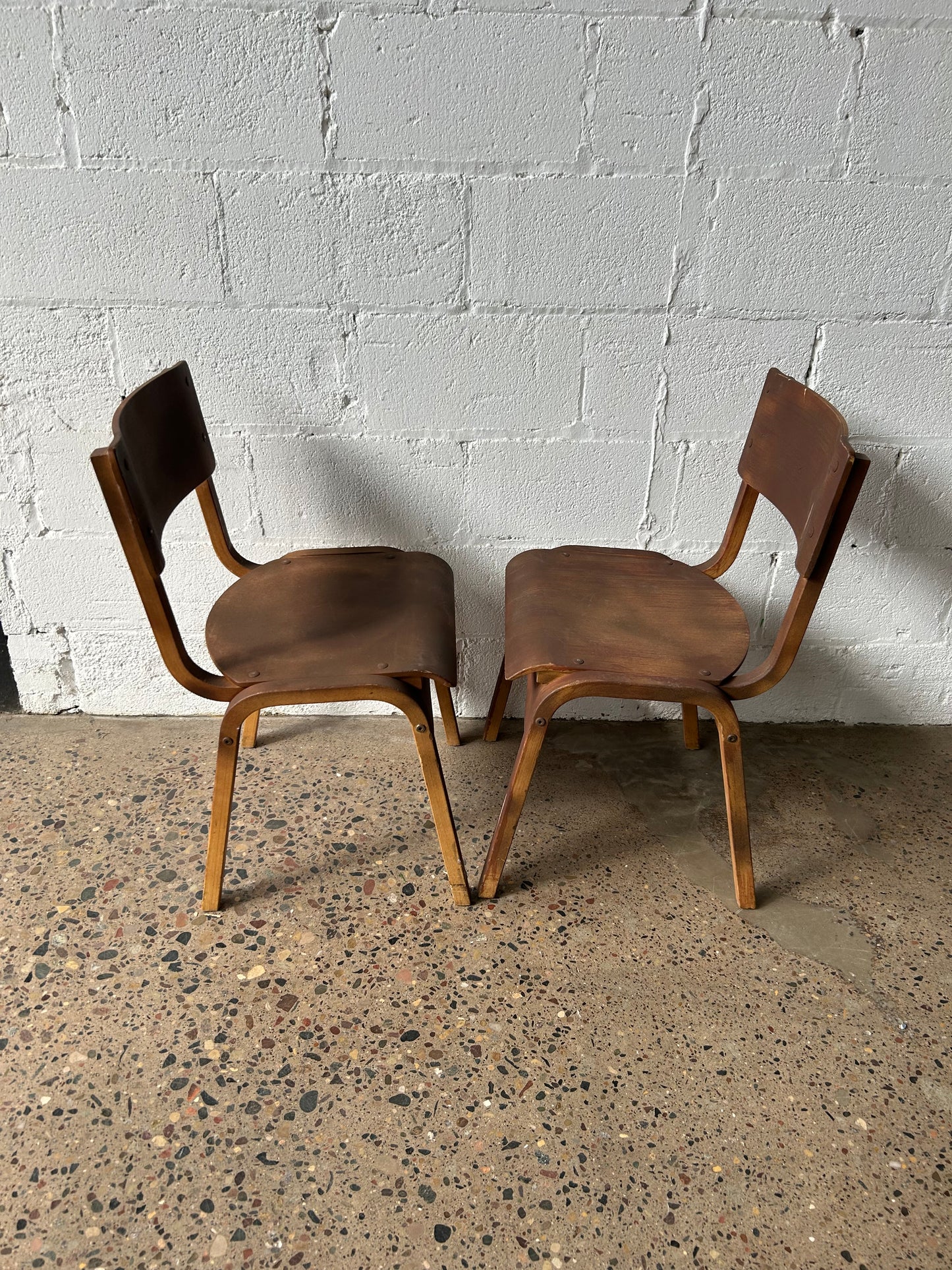 Low Back Minimalist Dining Chairs (set of 4)