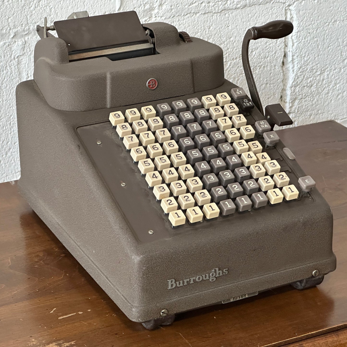 Grey Burroughs Adding Machine