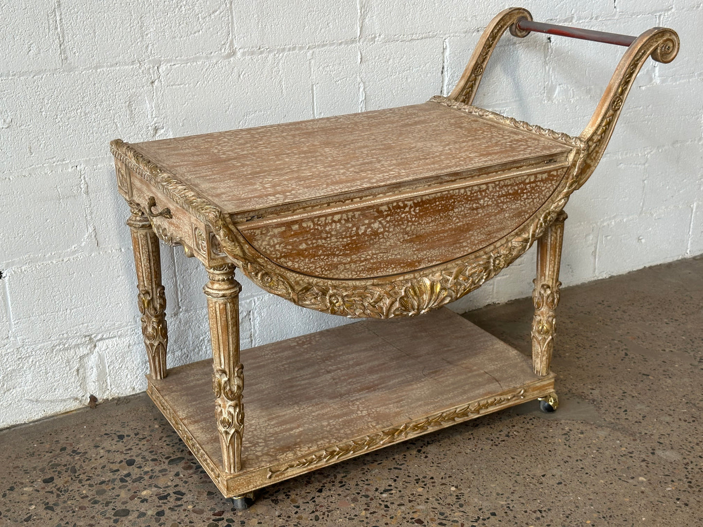 Cream Baroque Tea/Dessert Cart