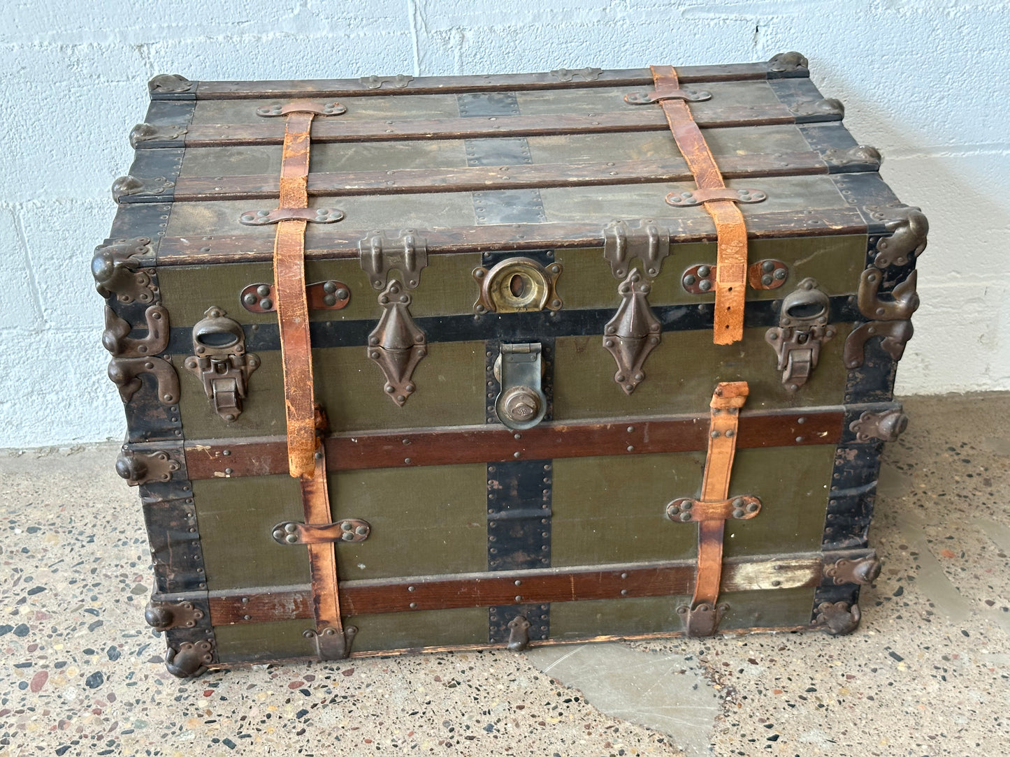 Olive Steamer Trunk