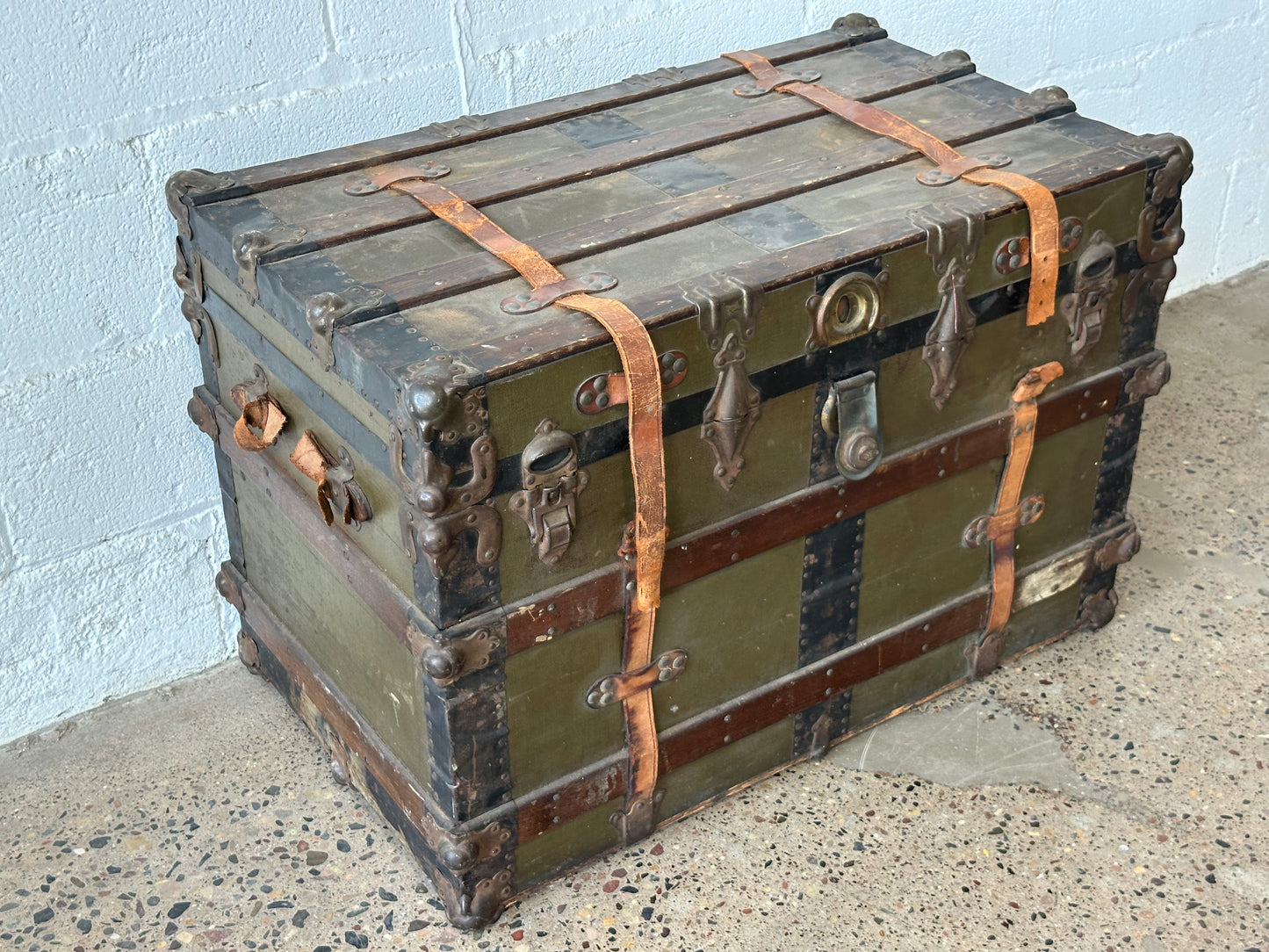 Olive Steamer Trunk