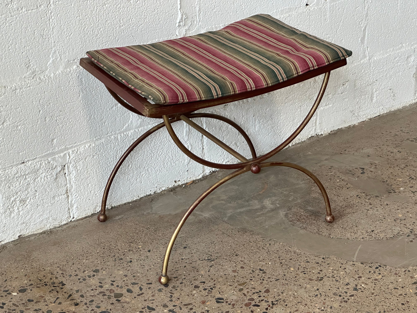Bronze Curved Stool