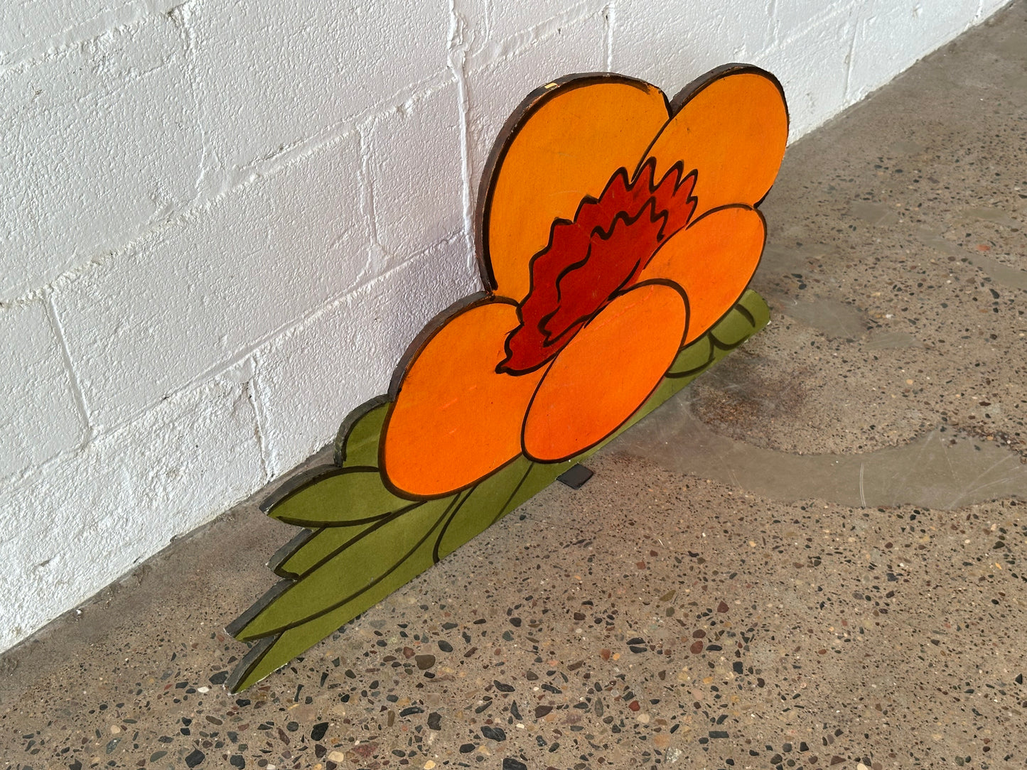 Orange Flower Cutout