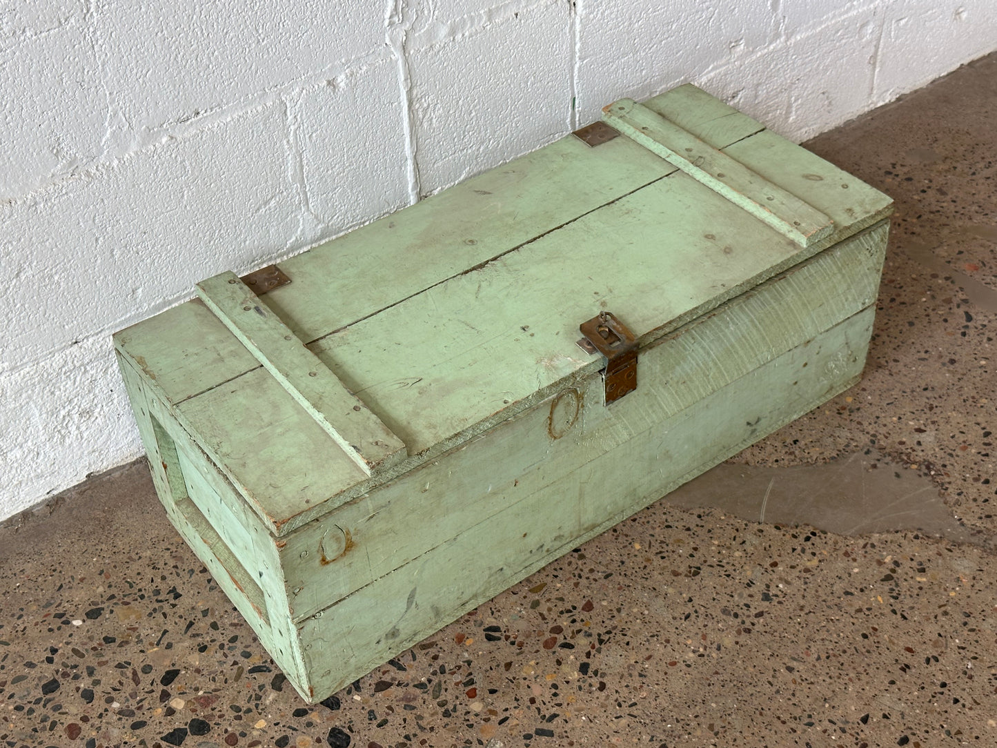 Green Crate with Latch