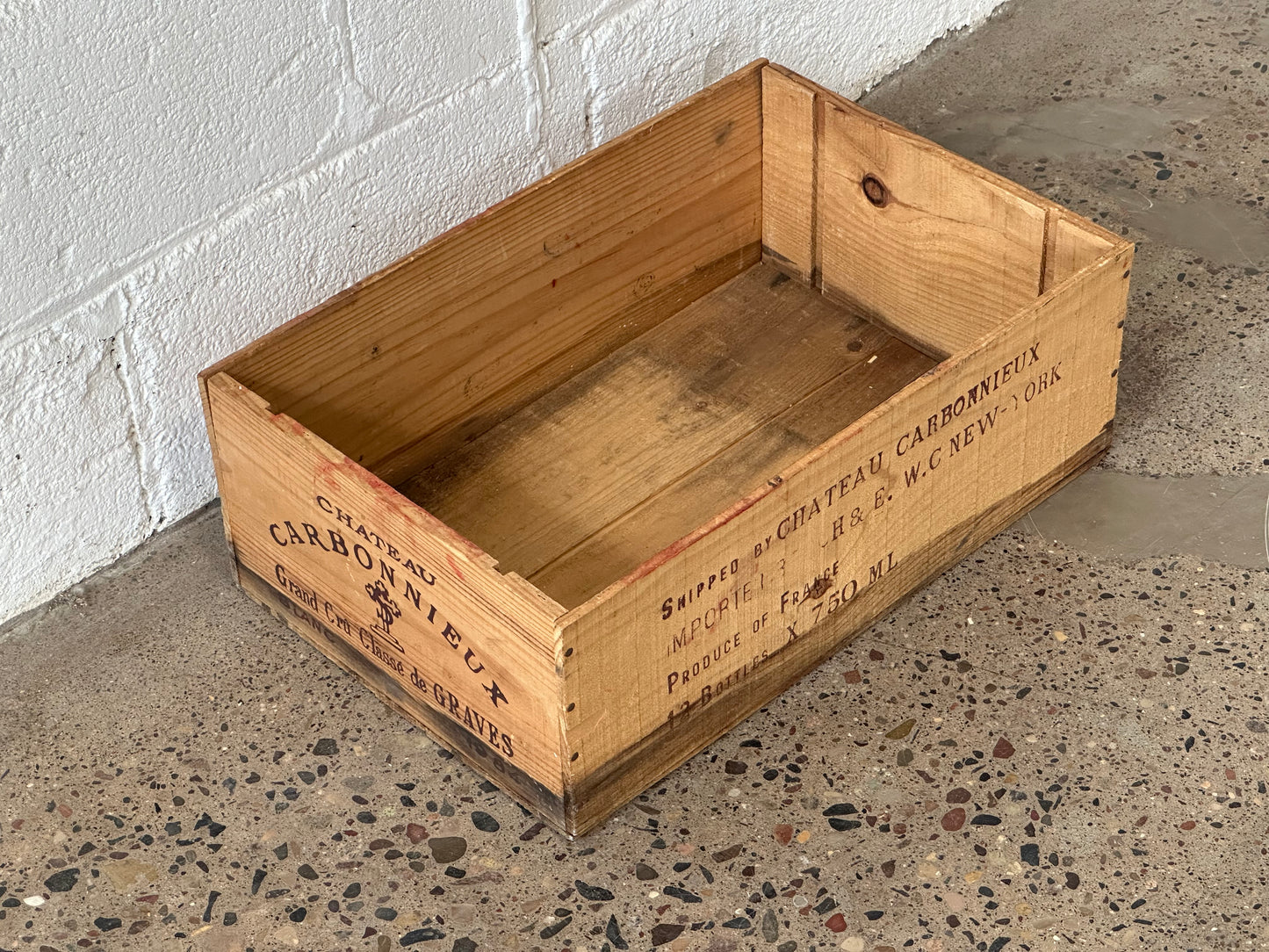 Chateau Carbonnieux Wood Box