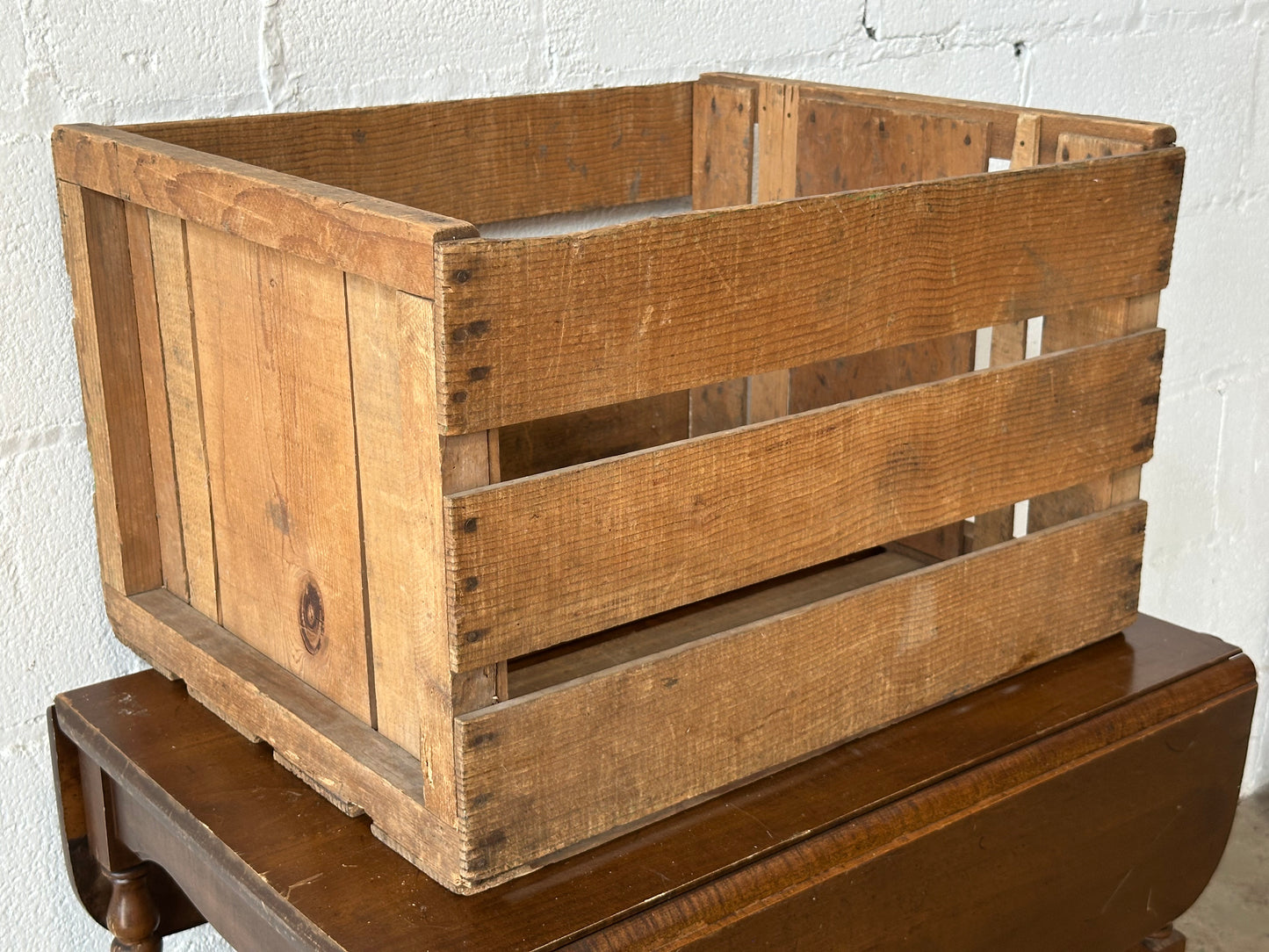 Wooden Open Slat Crate