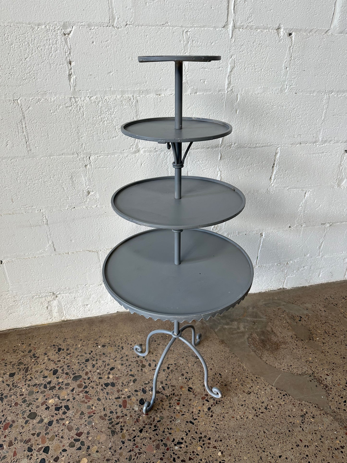 Gray Cake Stand