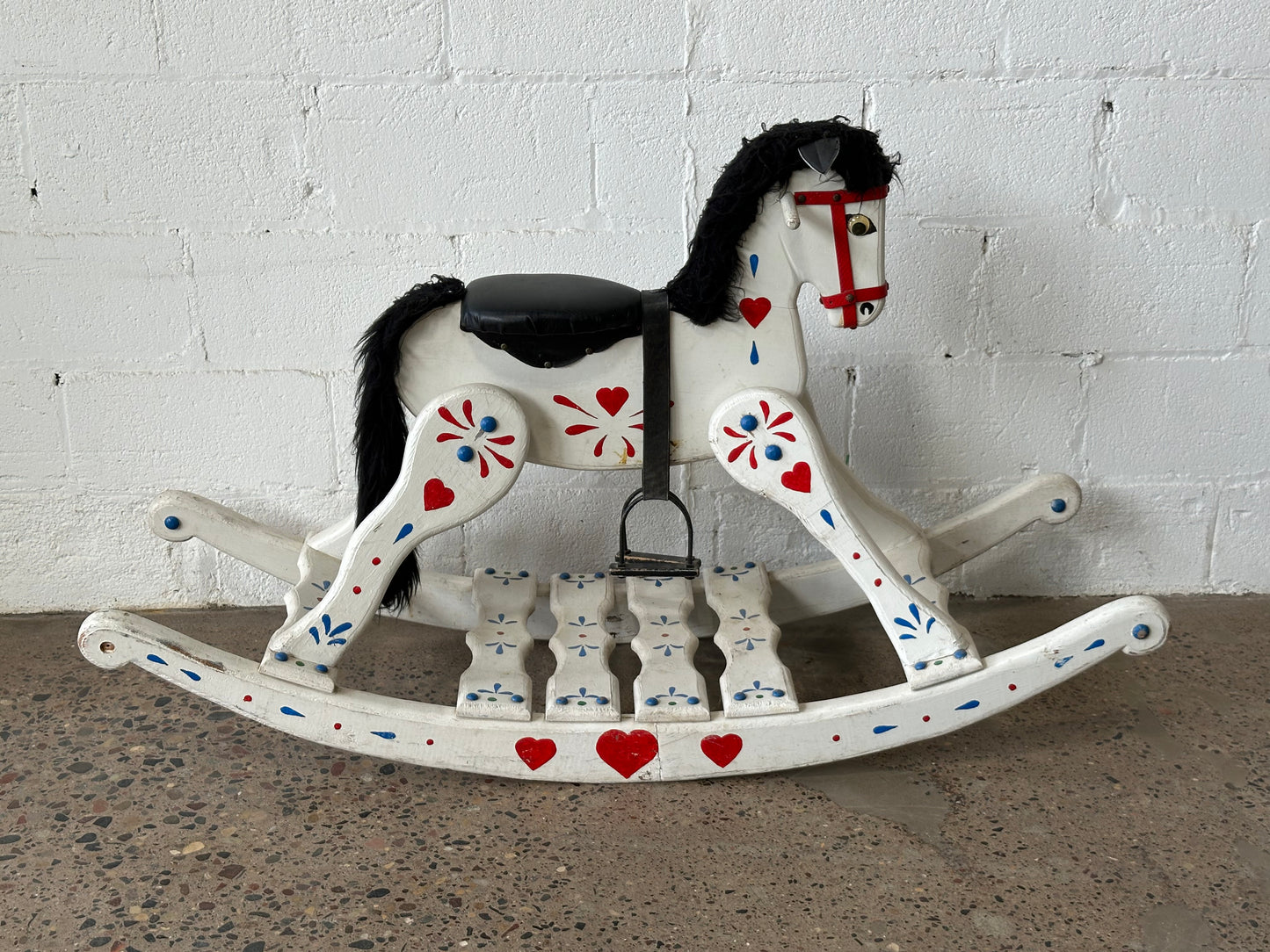 White Rocking Horse