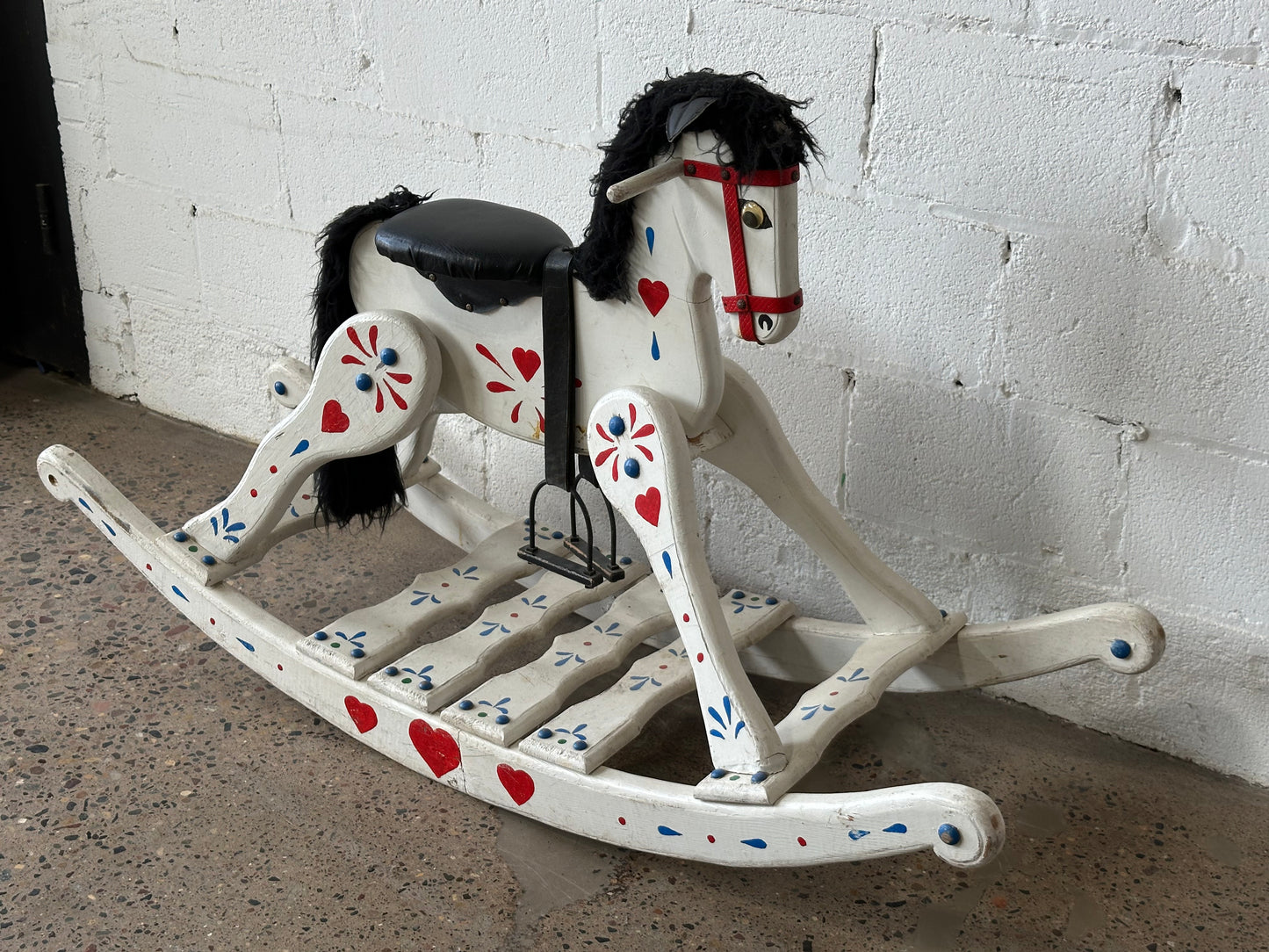 White Rocking Horse