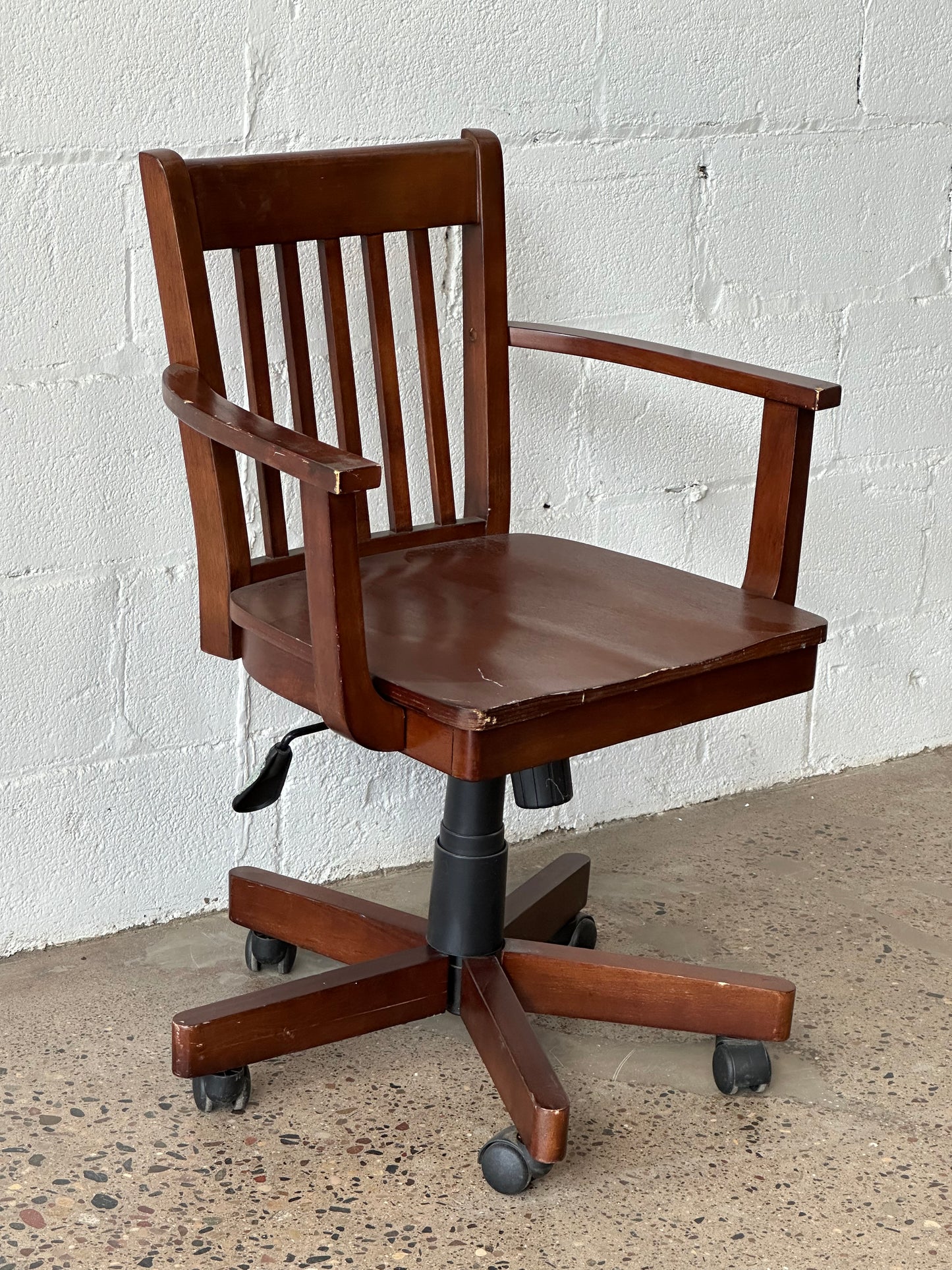 Modern Warm Wood Desk Chair