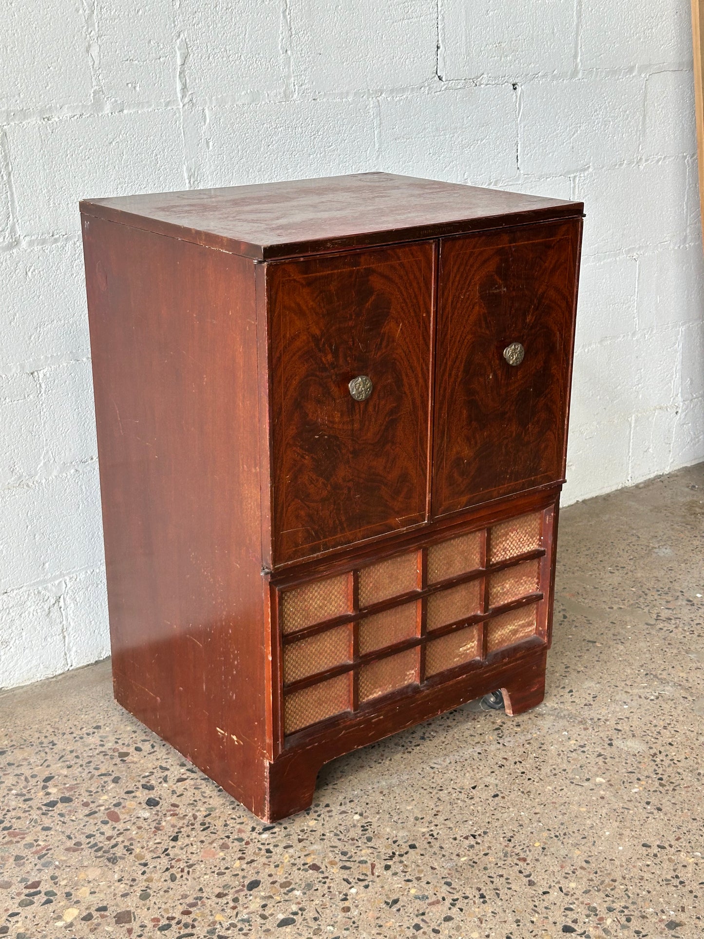 Vintage Mahogany TV Cabinet