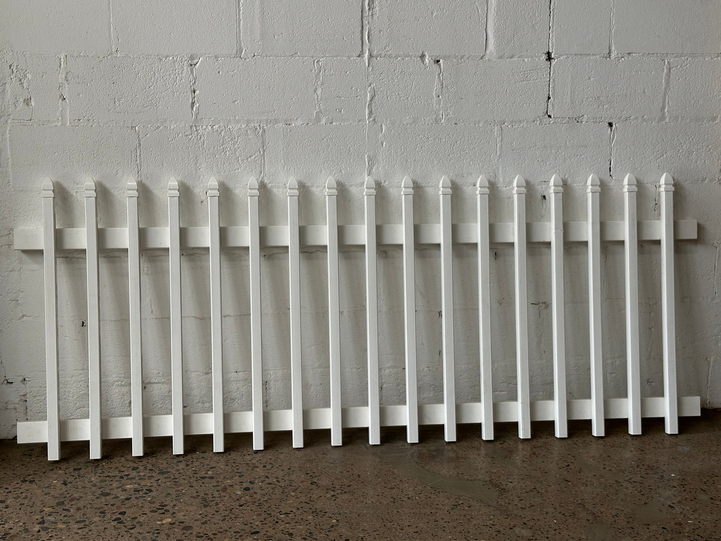 White Picket Plastic Fence