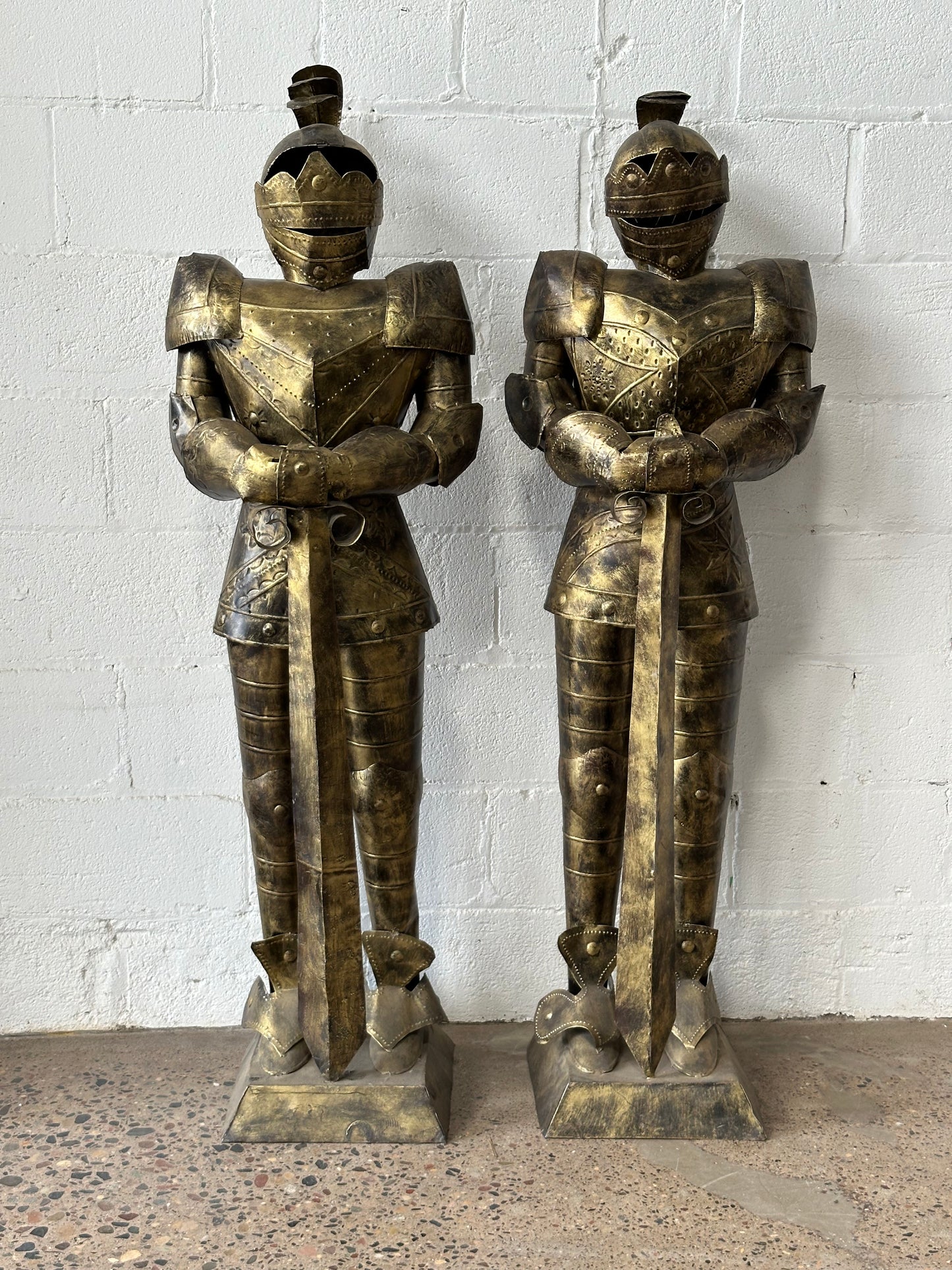 Brass Suits of Armor- set
