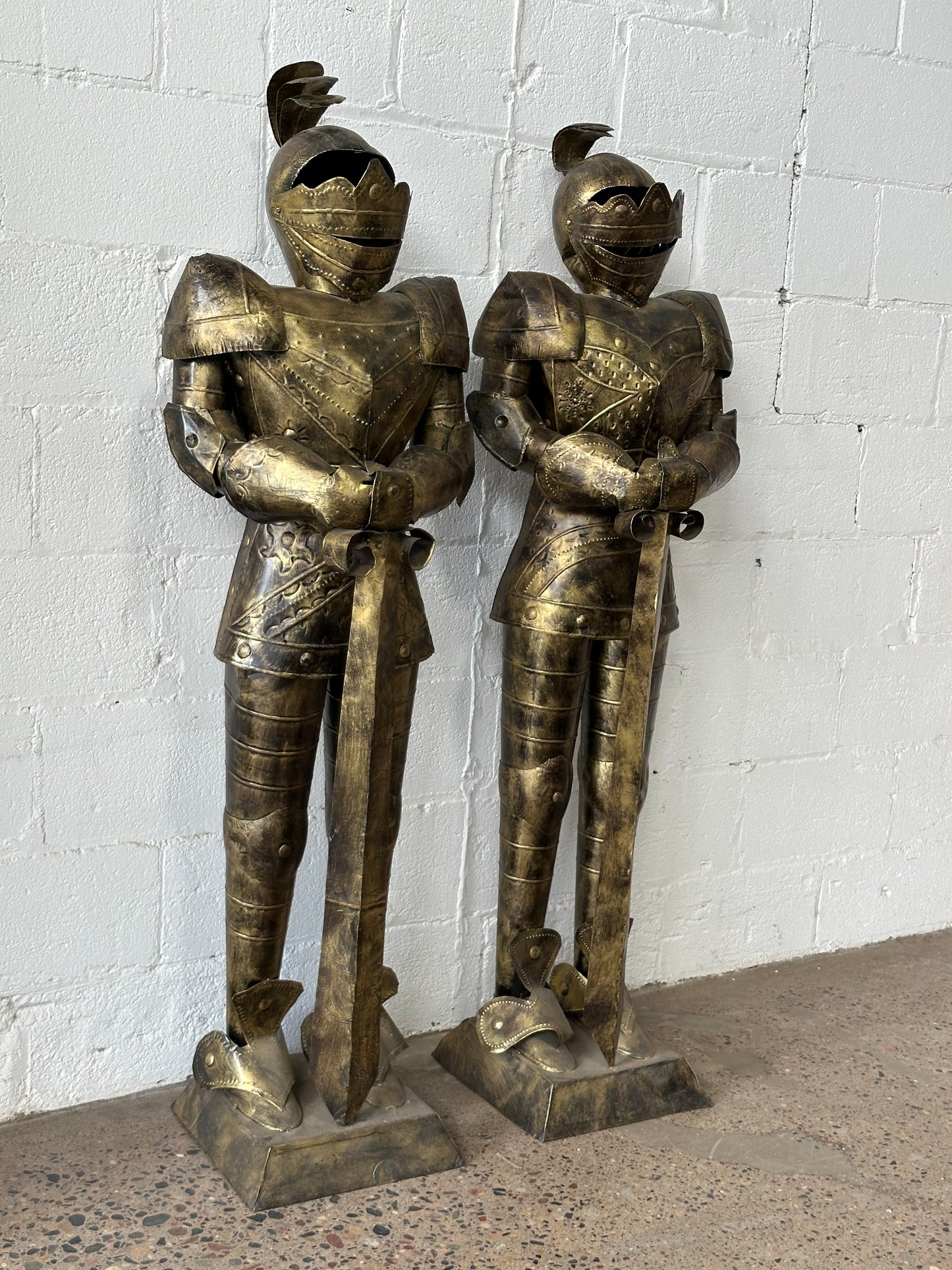 Brass Suits of Armor- set