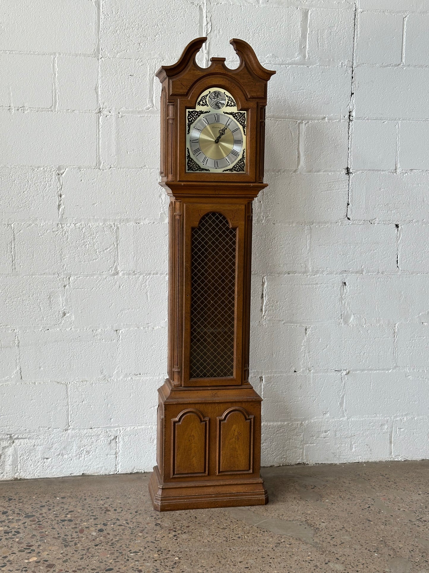 Walnut Grandmother Clock