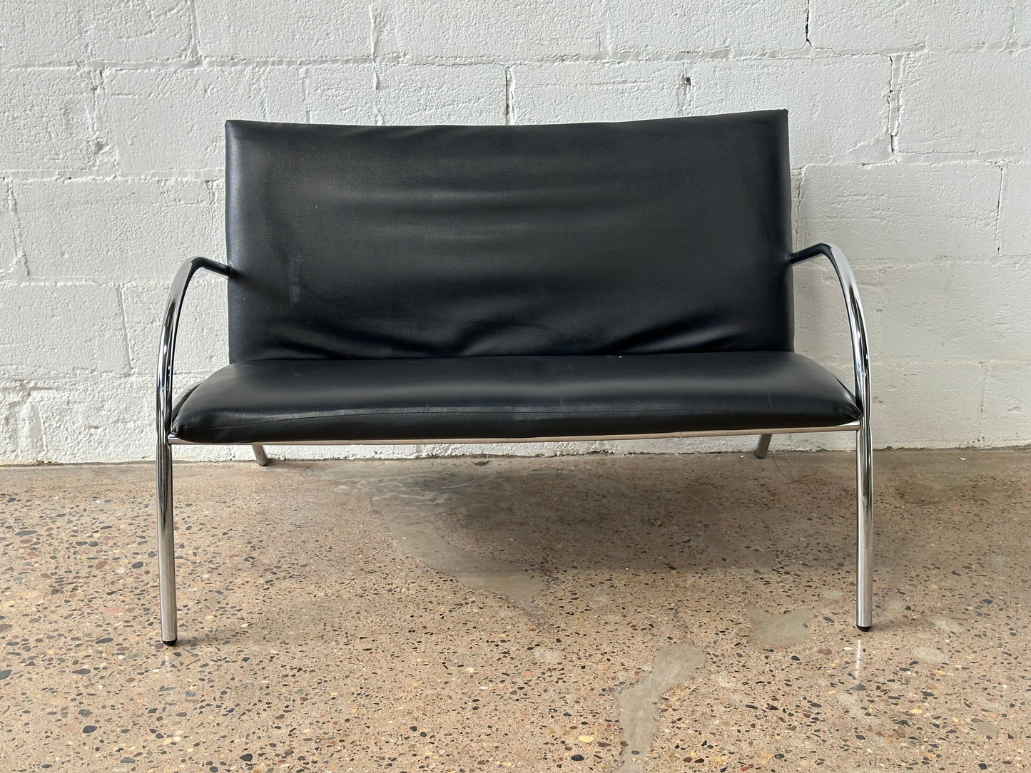 Black and Chrome Modern Bench