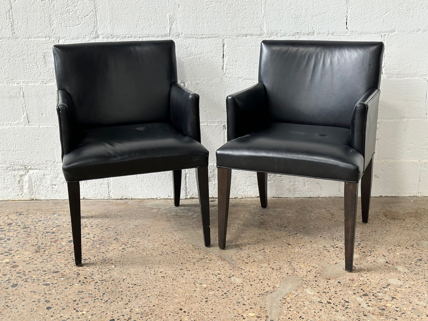 Black Pleather Chair
