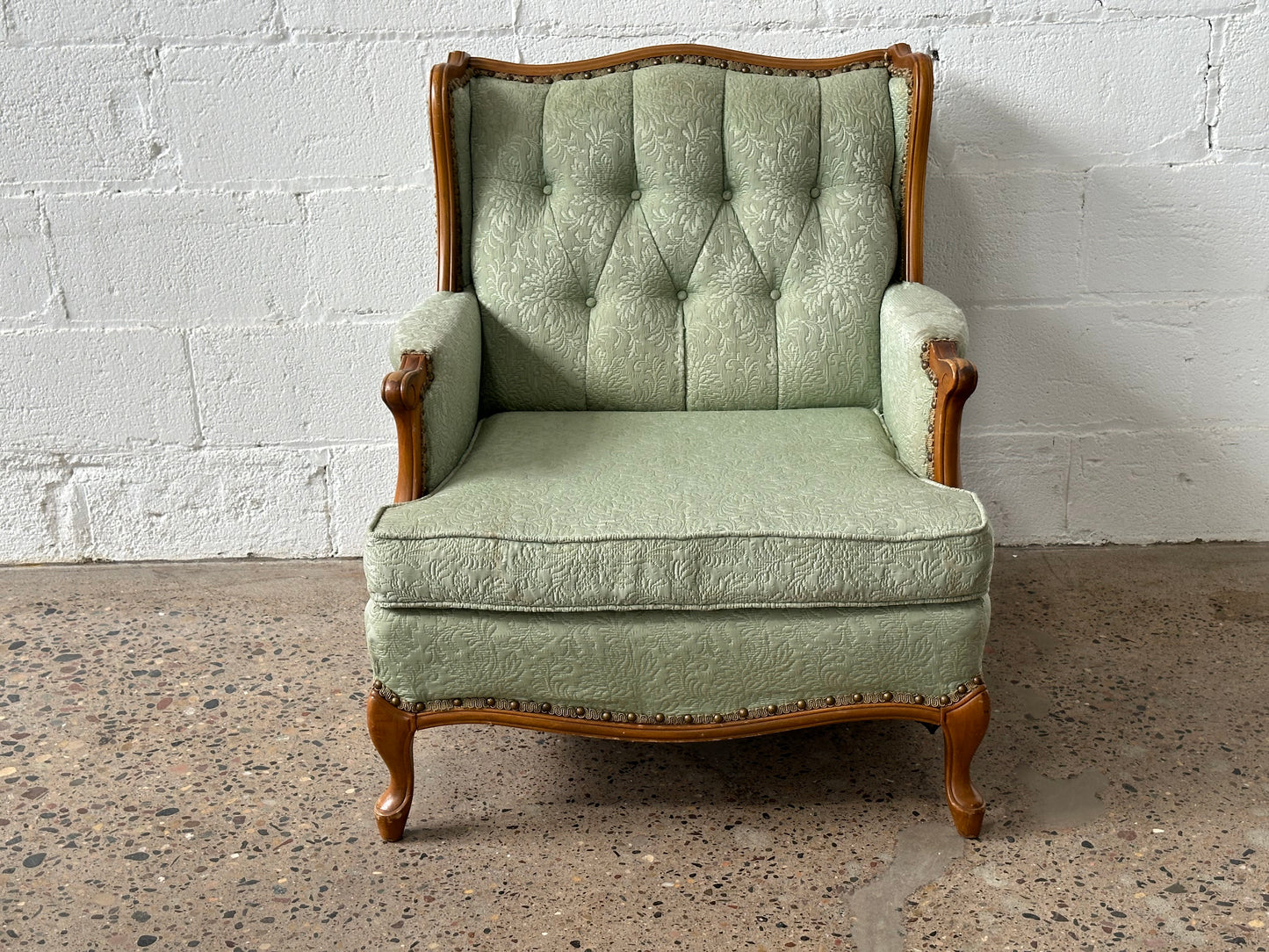 Pale Green Armchair
