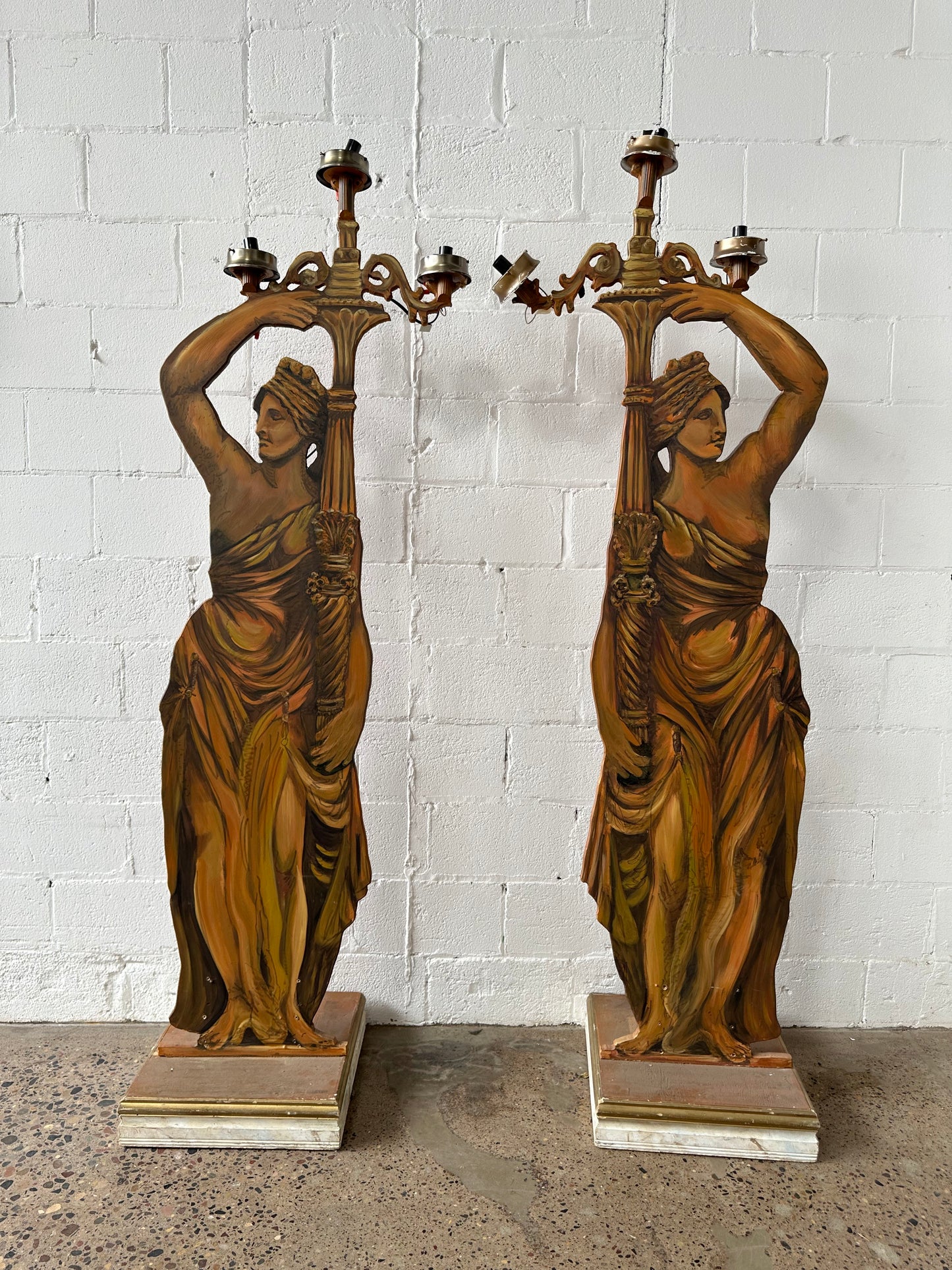 Gold Statue Lamps