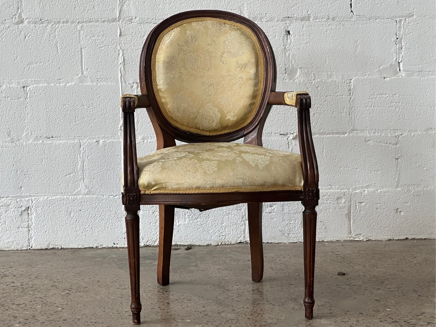 Cream Upholstered Dining Chair