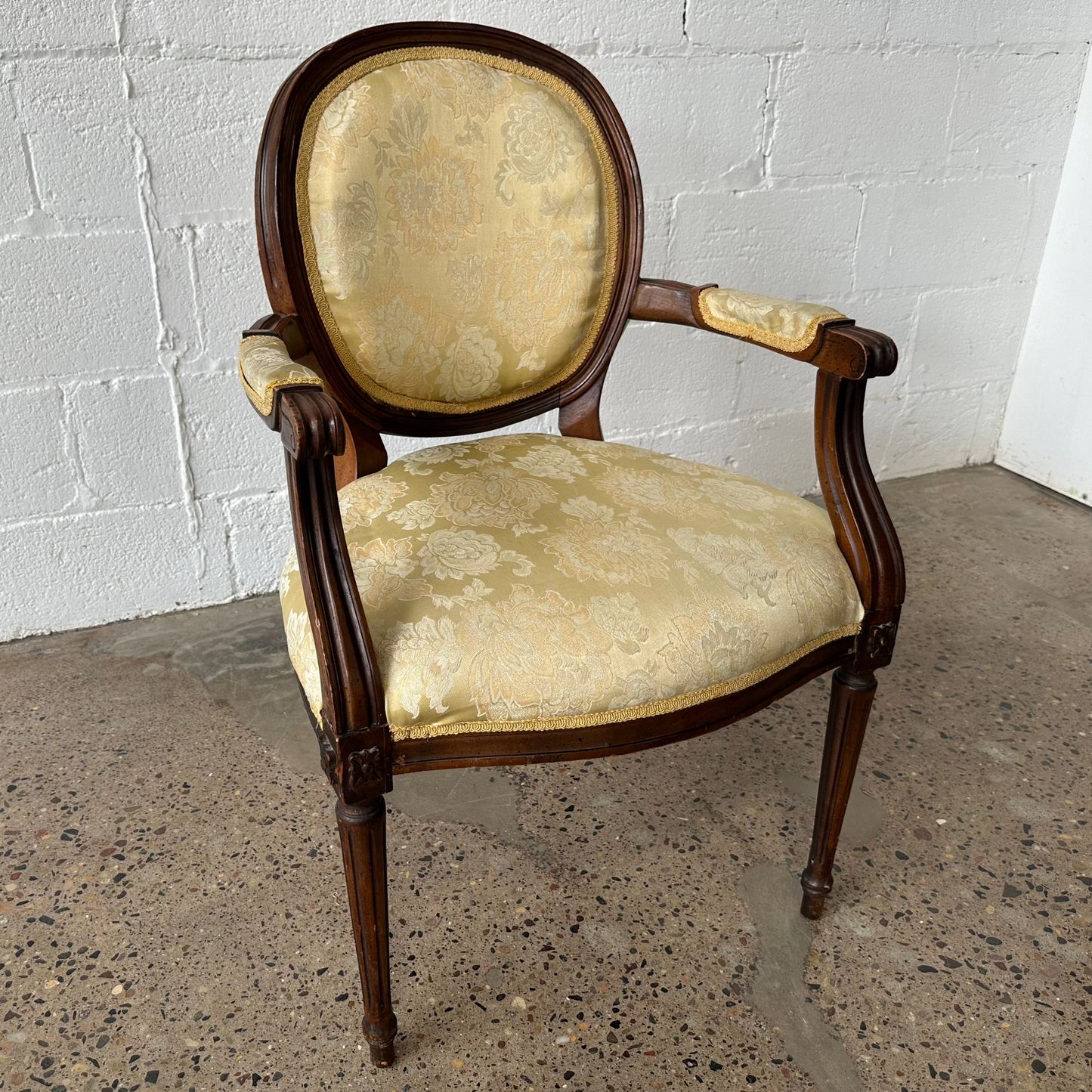 Cream Upholstered Dining Chair