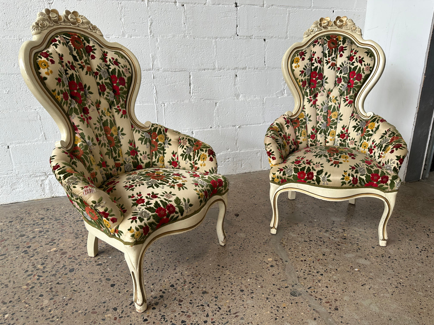Floral Victorian Chair (set)