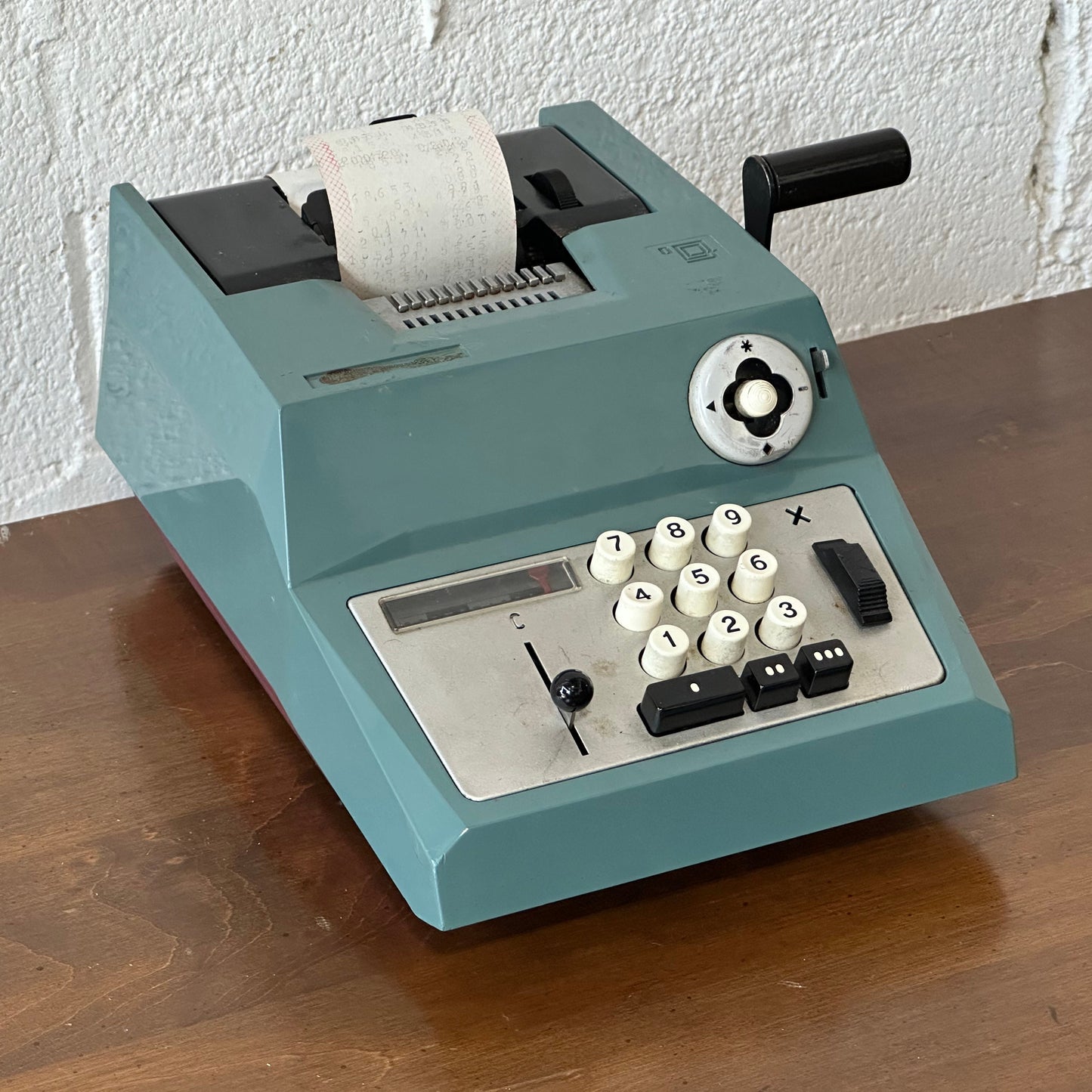 Blue Grey Adding Machine