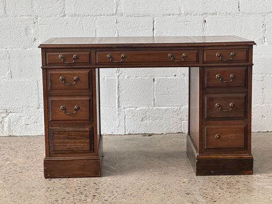Antique Leather Top Desk