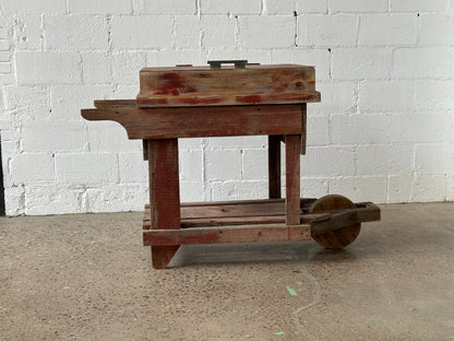 Wooden Wheelbarrow Cart