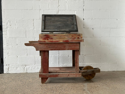 Wooden Wheelbarrow Cart