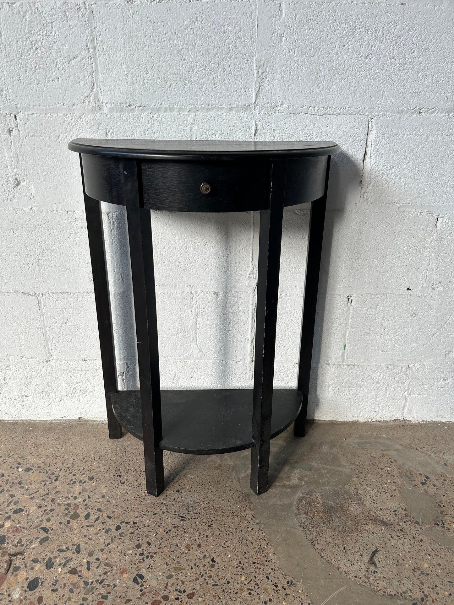 Modern Half-Moon Side Table