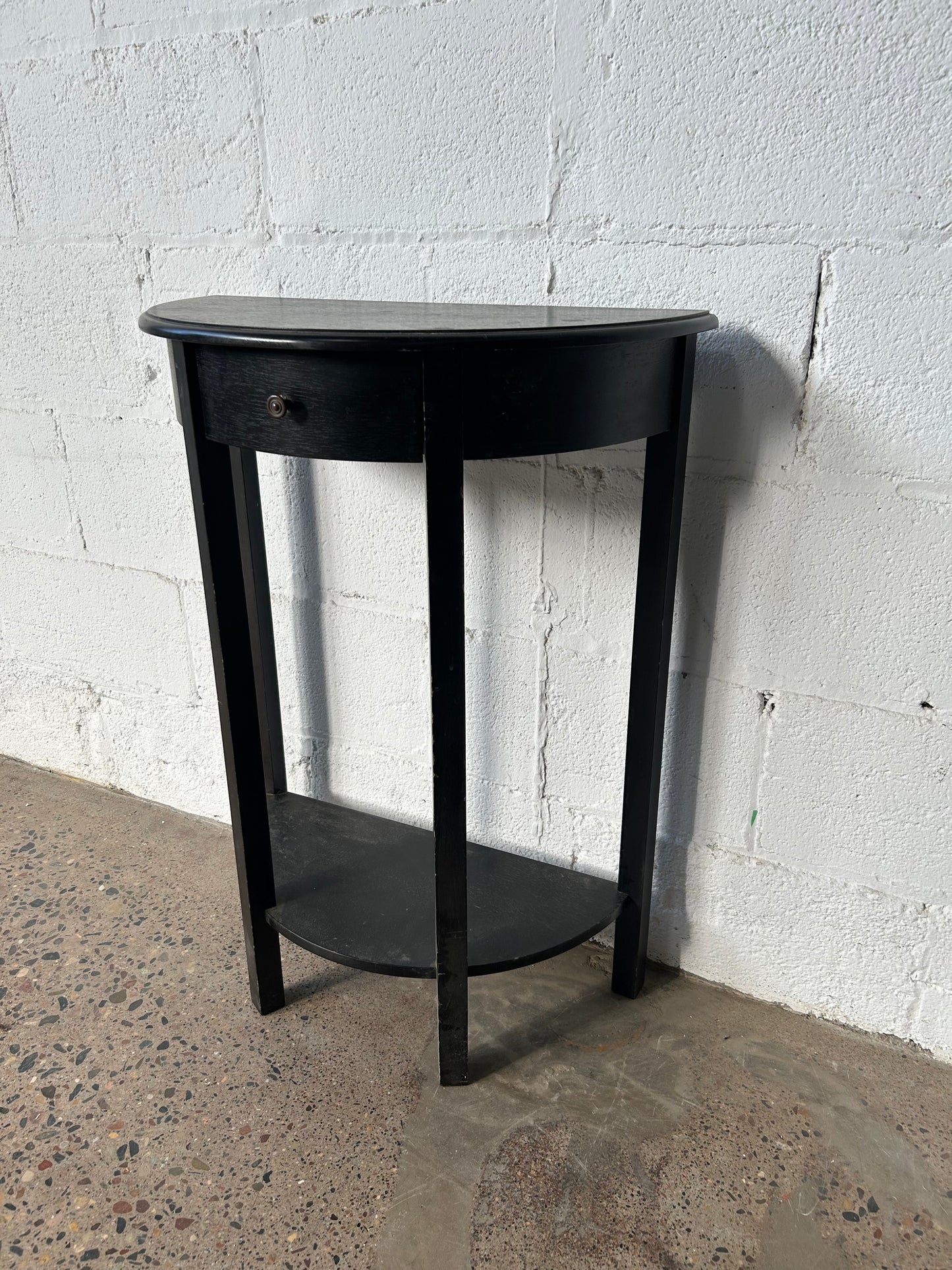 Modern Half-Moon Side Table