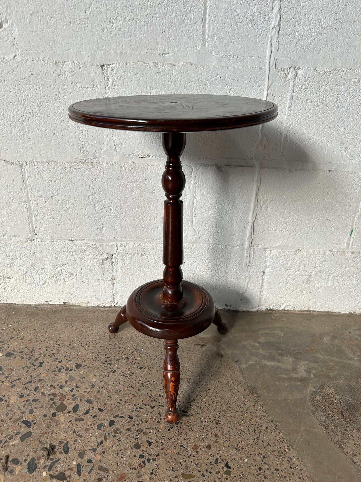Short Round Top Side Table