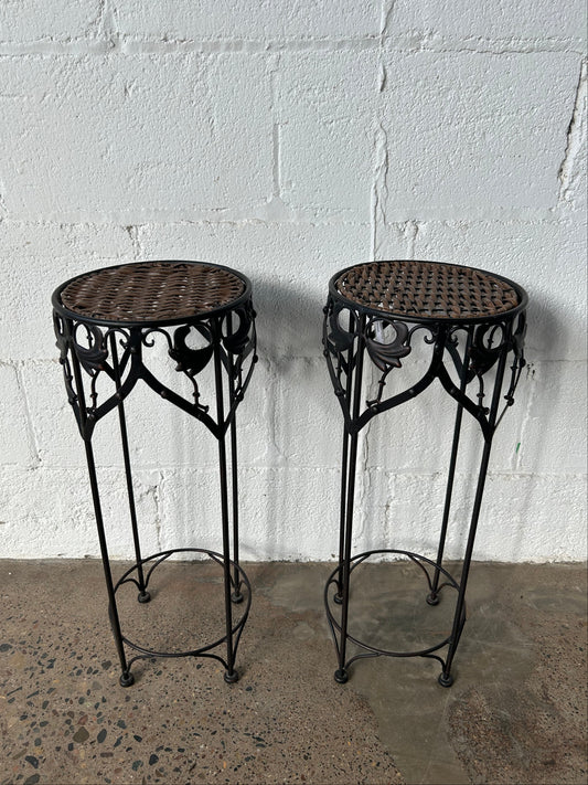 Small Round Metal Side Table