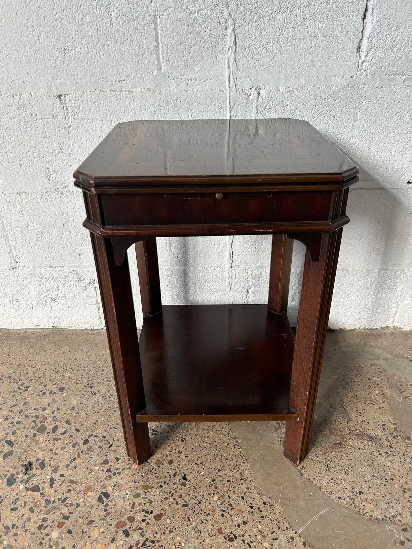 Square Inlay Side Table