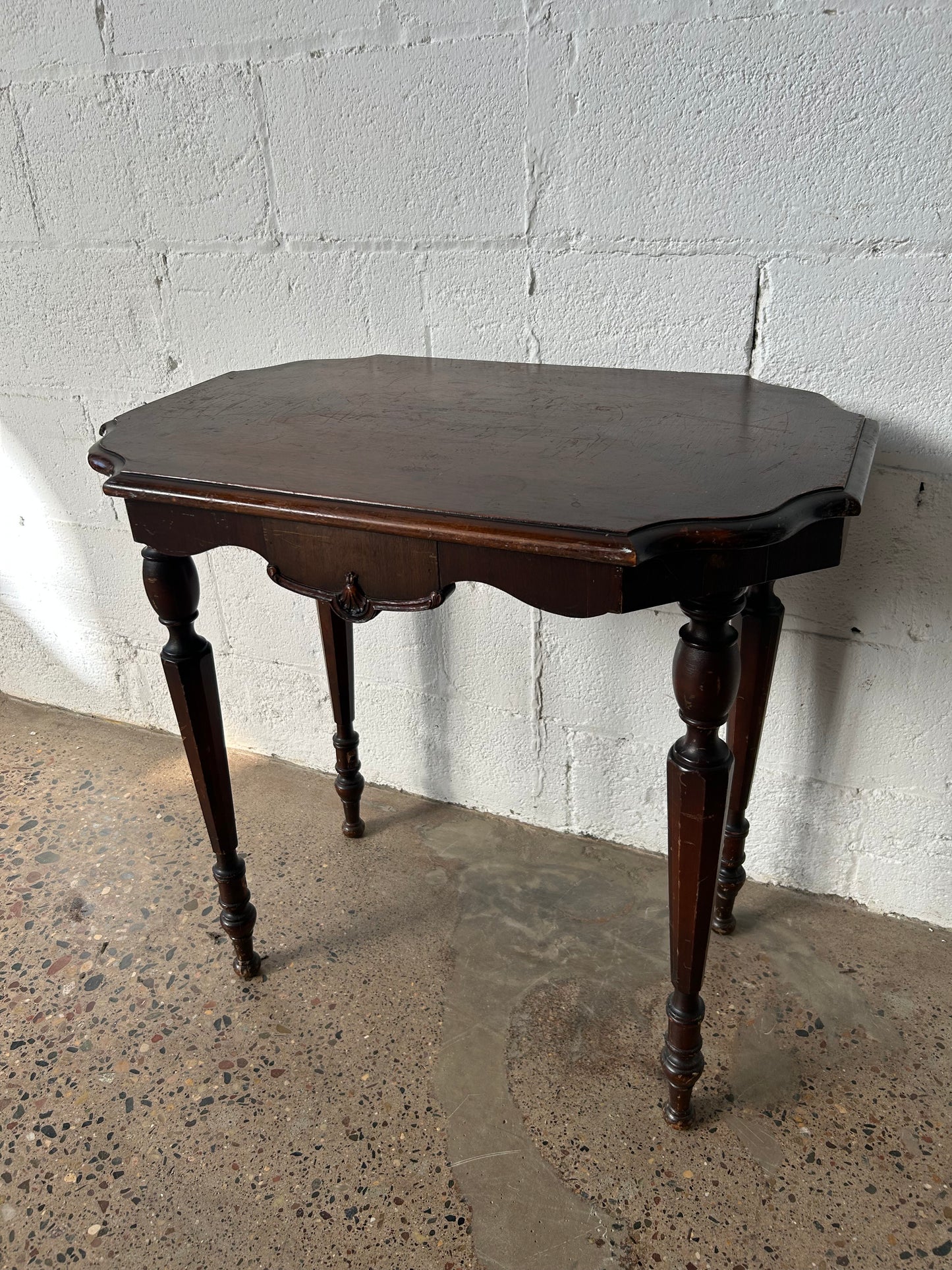 Wide Ornate Side Table