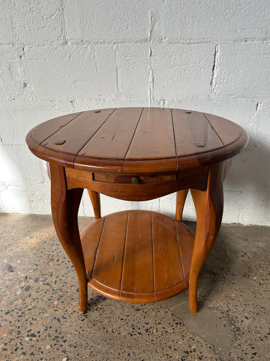 Wide Round Side Table