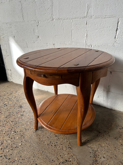 Wide Round Side Table