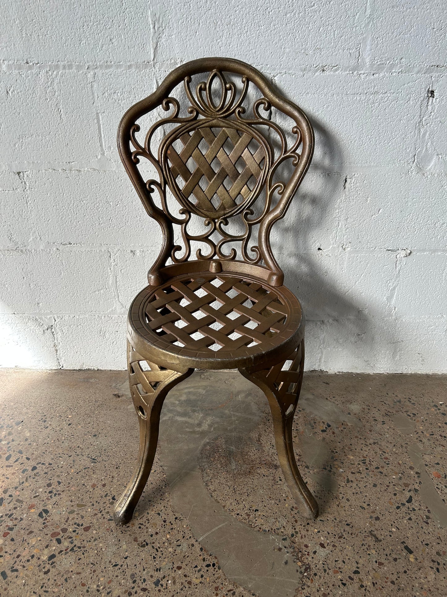 Bronze Painted Aluminum Patio Chair