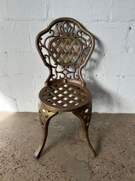Bronze Painted Aluminum Patio Chair